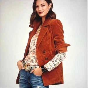 Blazer Cabi Rust Pana Estilo 4123 Ancho Pana Doble Pecho M - Imagen 1 de 14