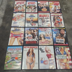 16 Raunchy Comedy Unrated DVD American Pie National Lampoon Etc 90s 2000s - Picture 1 of 15