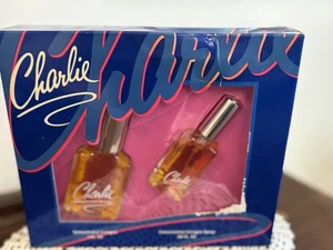 Vintage Charlie Cologne NIB Set Of 2 Bottles Gift Set 1 Oz And .50 Oz - Picture 1 of 4