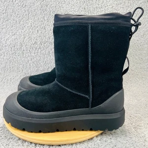 Stivali UGG Uomo 12 Nero Classico Corto Meteo Ibrido Scamosciato Impermeabile Invernale Neve - Foto 1 di 9