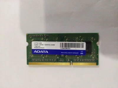 ADATA 1GB DDR3, 1333MHz, SO-DIMM  HY73I1A08   204 pin - Image 1 of 2