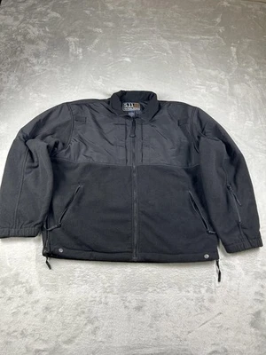 5.11 Tactical Series Jacket Mens XL Black Fleece Nylon Full Zip Tactical 48034 - Image 1 of 4