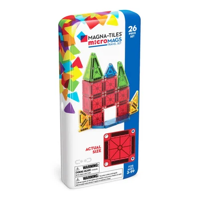 MAGNA-TILES microMAGS 26pc Magnetic Travel Set – Portable Building Toy for Kids - Image 1 of 3