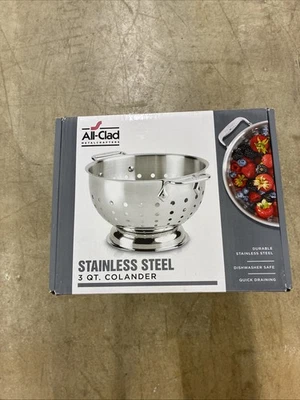 ALL-CLAD Classic Stainless Steel 5 Qt Colander Strainer - Image 1 of 2