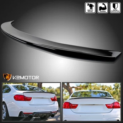 Fits 2014-2020 BMW F32 4 Series Performance Glossy Black Rear Spoiler Wing Lid Foto 1 de 4