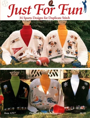 Just For Fun Sports Duplicate Stitch | Just CrossStitch 257 - Image 1 of 2