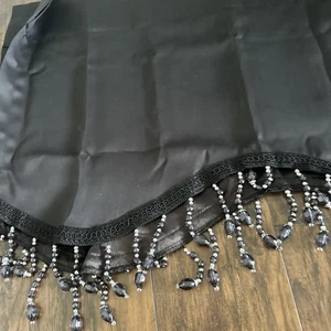 Verdunkelungsvolant für Küchenstange Tasche Fenster 52" B x 18" L (1er Pack) schwarz - Bild 1 von 3