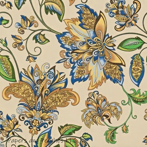 Oriental Florals - Luncheon Size Paper Napkins Pack Of 20 - Picture 1 of 2