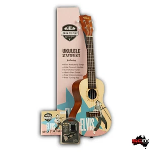 Kala Elvis Signature Series Rockabilly Concert Ukulele Pack ProSCM setup - Picture 1 of 2