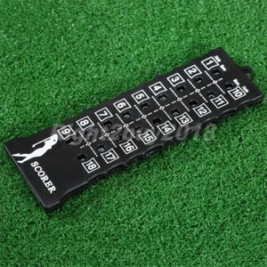 18 Hole Golf Stroke Shot Putt Score Counter Scoring Keeper Card w Key Chain NEW - Picture 1 of 10