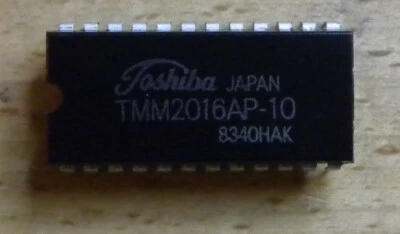 TOSHIBA TMM2016AP-10 16K 2Kx8-bit SRAM Memory Ram FREE SHIPPING !! - Image 1 of 2
