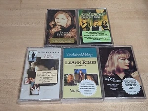 Vintage Lot Sealed Cassette Tapes LeAnn Rimes Richard Marx Streisand Real McCoy - Picture 1 of 5