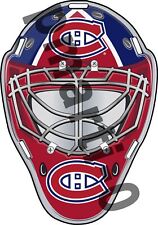 Montreal Canadiens Goalie Mask Sticker / Vinyl  10 Sizes! TRACKING FAST SHIP!