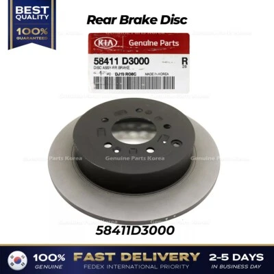 ⭐Genuino⭐ Disco de freno trasero 58411D3000 para Hyundai Tucson Kia Sportage Foto 1 de 4