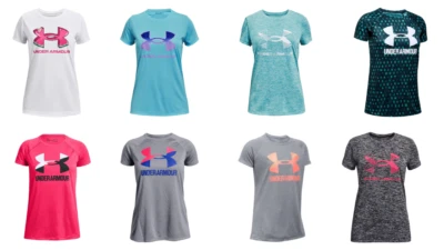 Nueva camiseta Under Armour Tech de manga corta para niñas Elige talla y color Foto 1 de 3