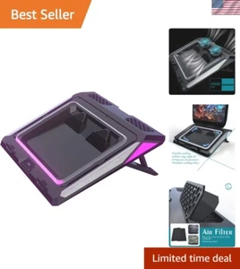 GT300 Double blower Laptop Cooling Pad for 14-17 Inch gaming Laptop, Cooler P... - Picture 1 of 10