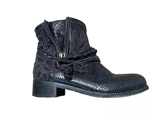 Scarpe donna Vero Cuoio Italy taglia 37 nere floreali - Foto 1 di 10