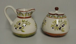 Sakura LES OLIVES Creamer Sugar Set BEST - Picture 1 of 2