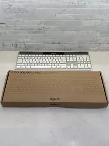 Logitech K750 Wireless Solar Keyboard -w/o Dongle - White (Needs New Battery) - Picture 1 of 9