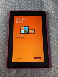 Fire HD 7 (4th Generation) (Amazon) 7 " HD Display, Wi-Fi, 8 GB, Magenta, + Case - Picture 1 of 11