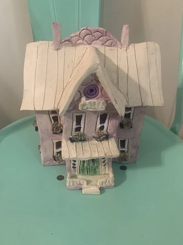 Lavender Cottage Pottery Birdhouse Cover