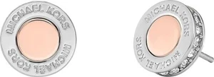Michael Kors 2 Tono Oro Rosa, Cristal Tono Plata Pendientes de Botón MKJ8047 - Imagen 1 de 4