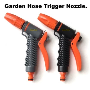 HOSE Jet TRIGGER NOZZLE- ADJUSTABLE SPRAY PATTERN - SNAP ON CONNECTION - NEW - Picture 1 of 2