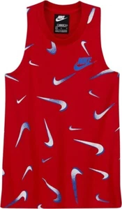 NEW - Nike Girl's NSW French Terry All Over Print Tank, Slim fit, Girl's size M - Picture 1 of 2