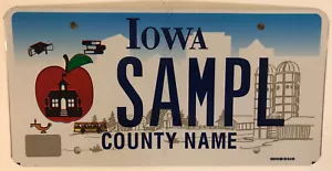 Iowa TEACHER EDUCATOR license plate Support Schools Professor Student Yellow Bus - Picture 1 of 12