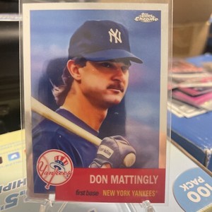 2022 topps chrome platinum silver holo don mattingly #6