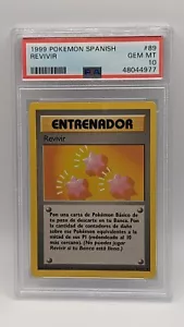 1999 Pokemon Spanish Base Set "Revivir" Revive 89/102 PSA 10 GEM MINT! LOW POP! - Picture 1 of 2