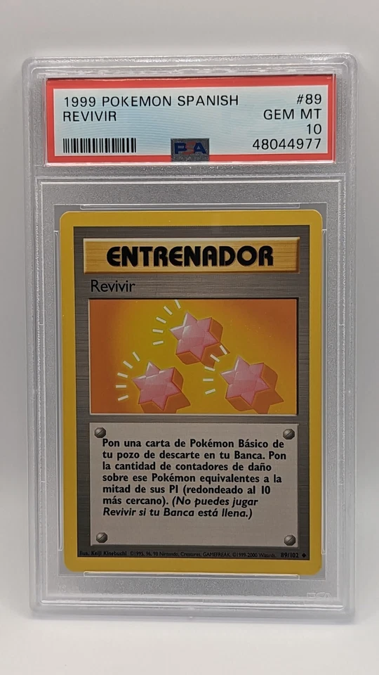 1999 Pokemon Spanish Base Set "Revivir" Revive 89/102 PSA 10 GEM MINT! LOW POP! - Image 1 of 2