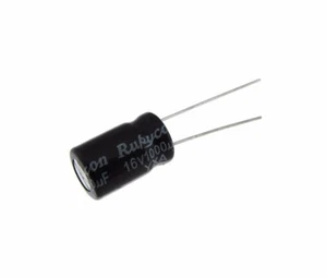HQ 1000uF/16V Aluminum Radial Electrolytic Decoupling Capacitors - Pack of 10 - Picture 1 of 1