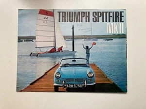 Vintage brochure sales catalogue de vente prospectus Triumph spitfire MKII FR - Picture 1 of 13