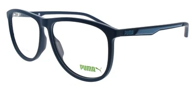 Monturas de gafas grandes para hombre PUMA PU0388O 002 L 60-14-145 azules Foto 1 de 3