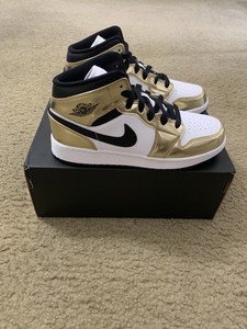 gold jordans for kids