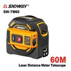 SNDWAY 60M Laser Distance Meter Tape Self-Locking Rangefinder Survey Tool