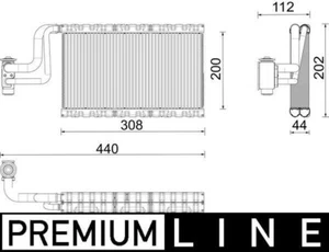AC Evaporator MAHLE Fits MAN Tgx I II 06-21, 81.61920-6043 - Euro 6 Application - Picture 1 of 1