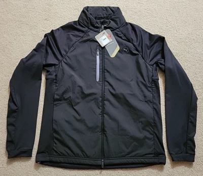 Новый с Ярлыками PUMA Highlands гольф куртка изолированная Primaloft черный молнии эластичной мужчин средний - Изображение 1 из 4