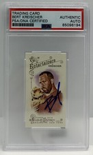 BERT KREISCHER 2014 ALLEN GINTER MINI THE MACHINE AUTOGRAPHED SIGNED PSA/DNA
