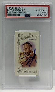 BERT KREISCHER 2014 ALLEN GINTER MINI THE MACHINE AUTOGRAPHED SIGNED PSA/DNA
