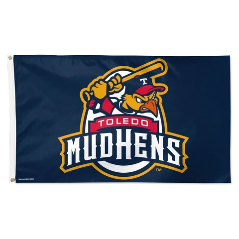 TOLEDO MUD HENS 3'X5' DELUXE FLAG NEW WINCRAFT 👀 Cover