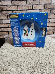 Vtg DEBBIE MUMM [Set Of 4] Xmas SNOWMAN 8" Salad/Dessert Plate NEW IN BOX 5374 - Picture 1 of 8