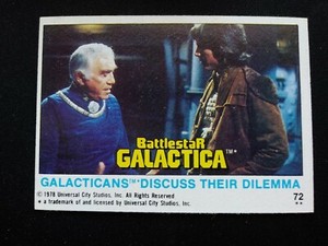 1978 Topps Battlestar Galactica # 72   Galacticans Discuss Their Dilemma (EX)