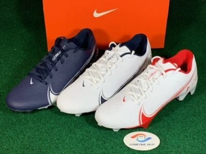 New Mens Nike Vapor Edge Speed 360 Low TD Football Cleats White Red Navy Blue - Picture 1 of 25