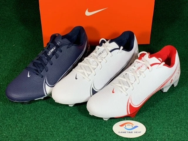New Mens Nike Vapor Edge Speed 360 Low TD Football Cleats White Red Navy Blue - Image 1 of 1