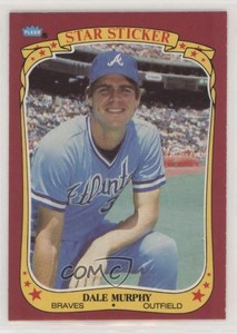 1986 Fleer Star Stickers Dale Murphy #80