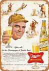 Metal Sign - 1954 Miller Beer and Pheasant Hunting - Vintage Look Reproduction