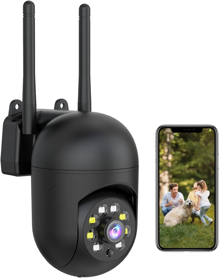 2K Security Camera Wired Home Wifi  360° PTZ Baby/Pet Monitor Works with Alexa - Image 1 of 4