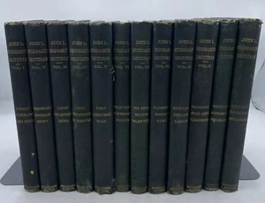 Antique John L Stoddard's Lectures Complete 10 Volume Set w/ 4 Supplements 1913 - Picture 1 of 19